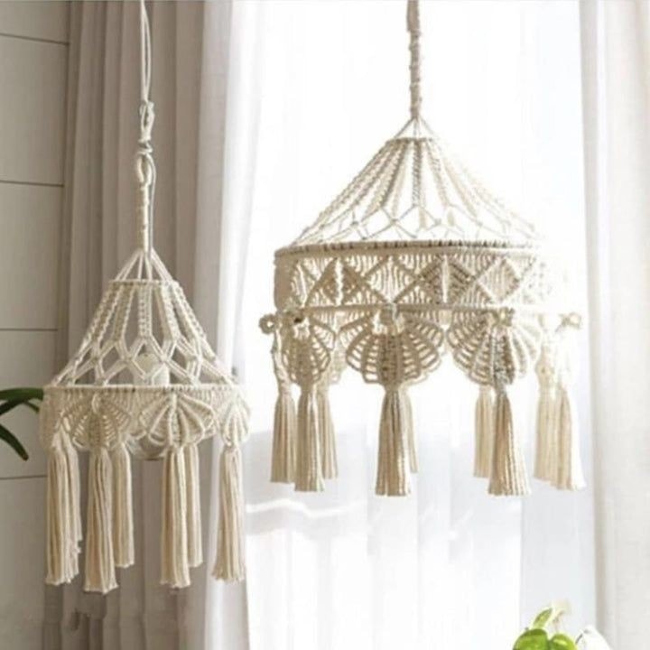Chao đèn macrame - Ảnh 5