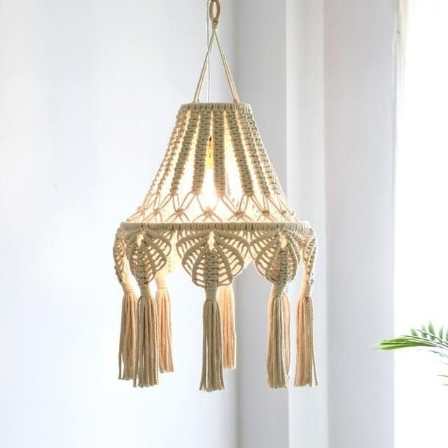 Chao đèn macrame - Ảnh 4