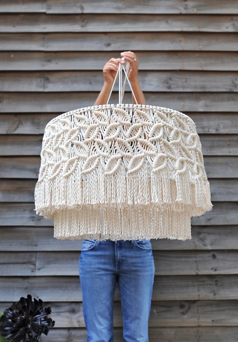 Chao đèn macrame - Ảnh 3