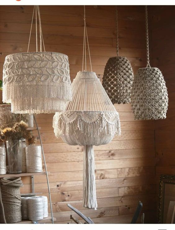 Chao đèn macrame - Ảnh 6