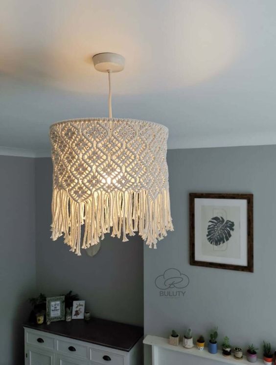 Chao đèn macrame - Ảnh 8