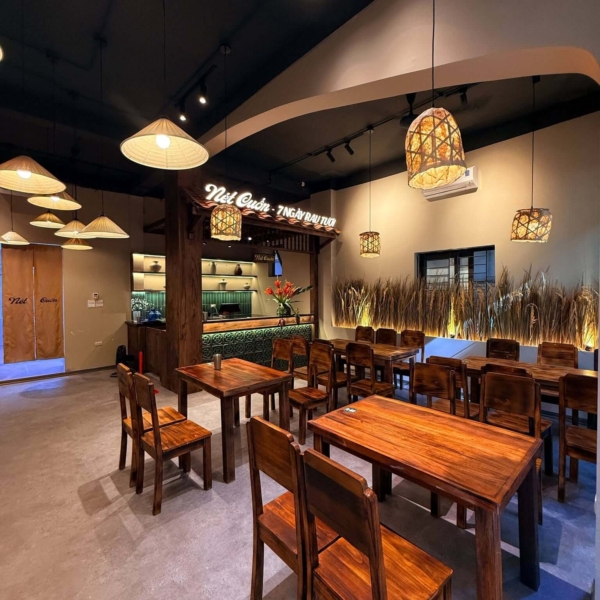 Thi công nhà hàng đồ cuốn tại Linh Đàm